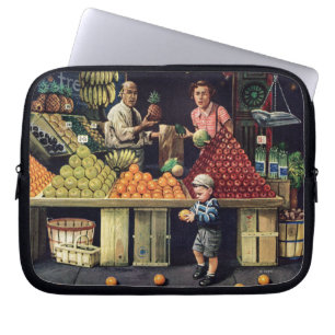 Capa Para Notebook Criança e laranjas