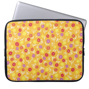 Capa Para Notebook Crianças Amarelas Bolsa de laptop Ditsy Floral