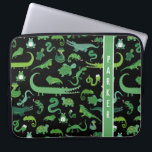 Capa Para Notebook Crianças Personalizadas Animais Anfíbios Répteis<br><div class="desc">Crianças Personalizadas Bolsa de laptop de Padrão Animal do Anfíbio Anfíbio Róptil. www.SamAnnDesigns.com</div>
