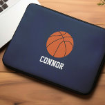 Capa Para Notebook Crianças Personalizadas de Basquete<br><div class="desc">Basball Personalized Kids esportiva design.</div>