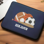 Capa Para Notebook Crianças Personalizadas do Ventilador Esportivo<br><div class="desc">Ventilador desportivo design personalizado.</div>