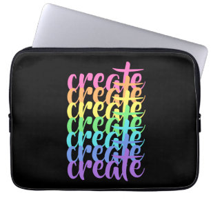 Capa Para Notebook "Criar" Bolsa de laptop arco-íris