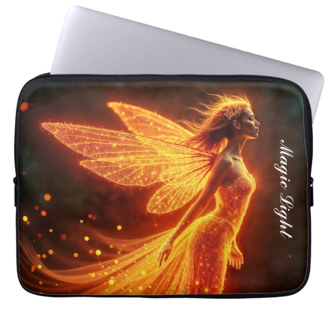 Capa Para Notebook Criaturas modernas de incêndio florestal voam fada (Frente)