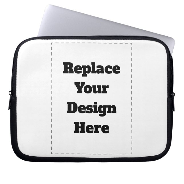 Capa Para Notebook Crie seu próprio branco  (Frente)