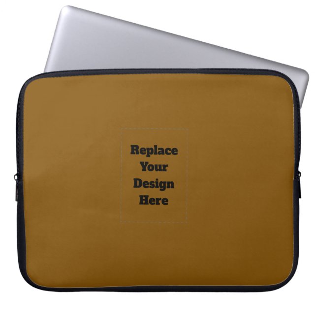 Capa Para Notebook Crie seu próprio marrom (Frente)