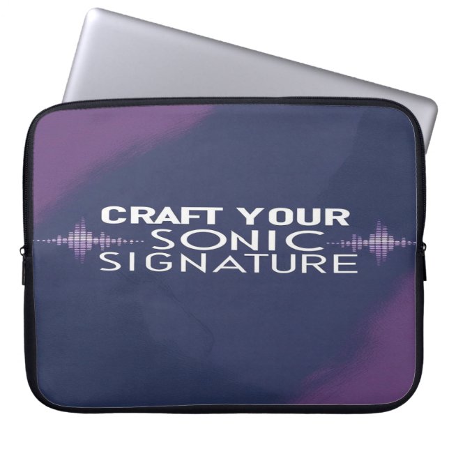 Capa Para Notebook Crie Sua Assinatura Sonora opção 2 (Frente)