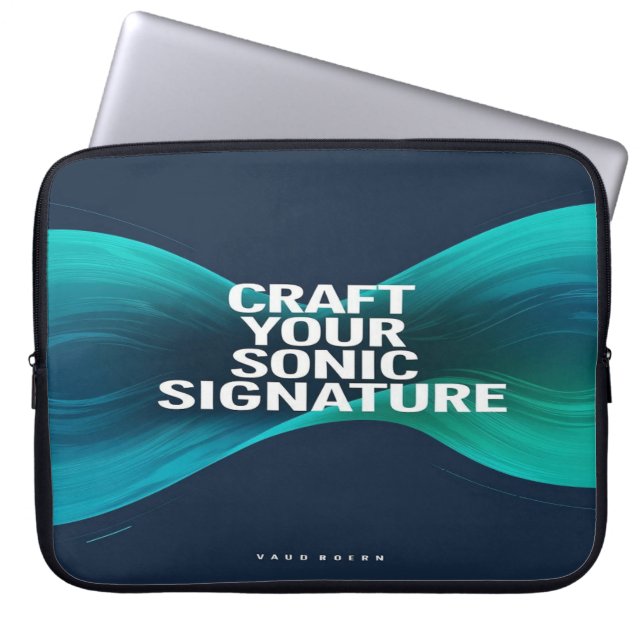 Capa Para Notebook Crie Sua Assinatura Sonora opção 3 (Frente)