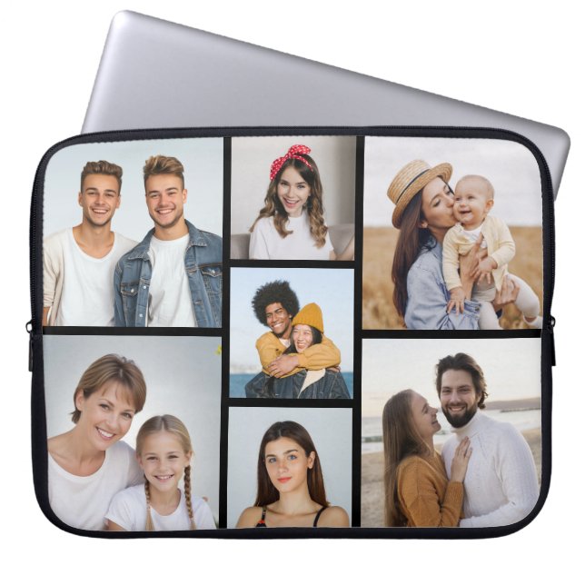 Capa Para Notebook Crie Sua Própria Colagem de 7 Fotos (Frente)