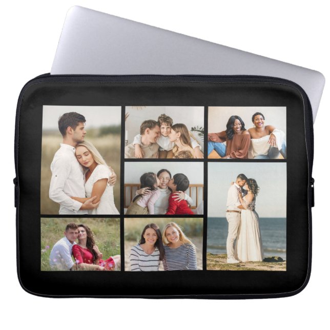 Capa Para Notebook Crie Sua Própria Colagem de 7 Fotos (Frente)