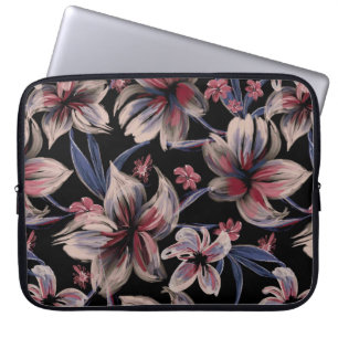 Capa Para Notebook Crimson de aquarelas em preto