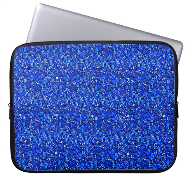 Capa Para Notebook Cristal Druzy - Azul apphire (Frente)