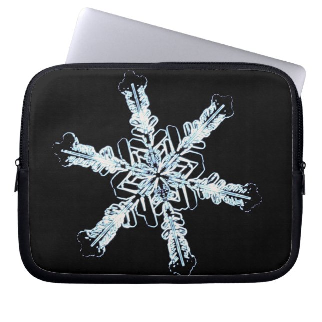 Capa Para Notebook Cristal estelar da neve (Frente)