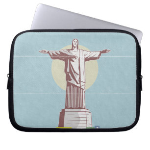 Capa Para Notebook Cristo da Favela do Poster de viagens Redentor