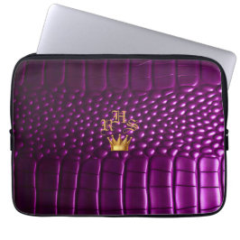 Capa Para Notebook Crocodilo Crocodilo Puro, De Luxo Vivid, Monograma