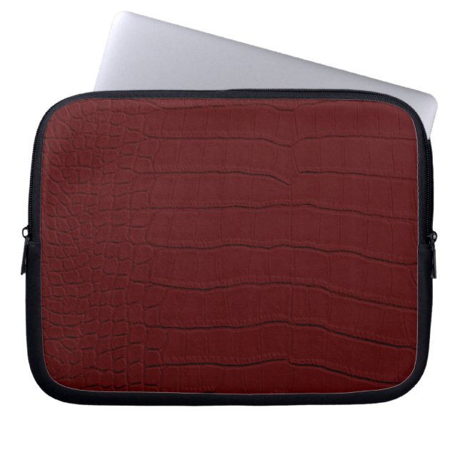 Capa Para Notebook Crocodilo Vermelho Impressão (Frente)
