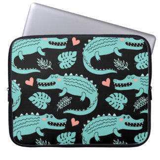 Capa Para Notebook Crocodilos de animação, um padrão perfeito.