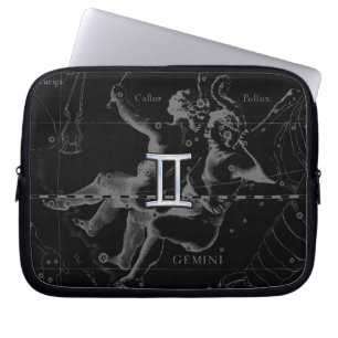 Capa Para Notebook Cromo como Gemini Sinal Zodiac em Hevelius