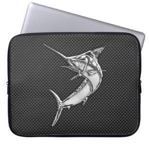 Capa Para Notebook Cromo como Marlin no Decor de Fibra de Carbono
