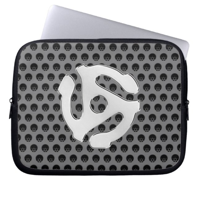 Capa Para Notebook Cromo Prateado legal Como Impressão DJ 45 espaçado (Frente)