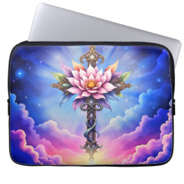 Capa Para Notebook Cruz Celestial do Lótus