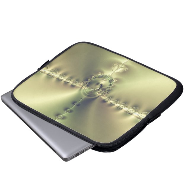 Capa Para Notebook Cruz Dourada (Frente Inferior)