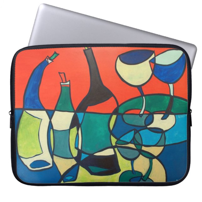 Capa Para Notebook Cubra seu computador no VINHO (Frente)