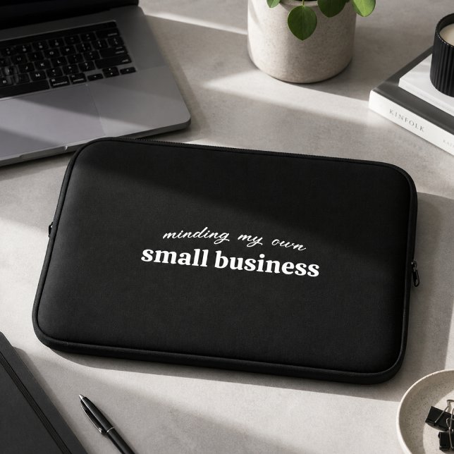 Capa Para Notebook Cuidando do meu próprio Negócio de Pequeno Porte (A funny personalized design for small business owners, entrepreneur, freelancers and side hustlers)