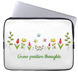 Capa Para Notebook Cultivar flores de pensamentos positivos