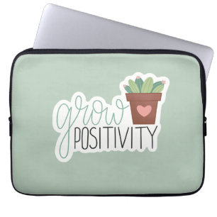 Capa Para Notebook Cultive a Positividade - Design de Caligrafia Insp