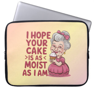 Capa Para Notebook Cupcake Engraçado Fazendo Vovó Cita Cupcake Lover