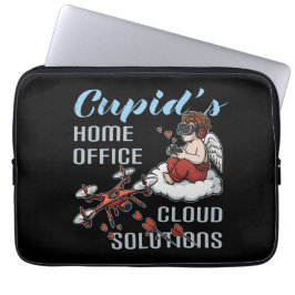 Capa Para Notebook Cupid’s Home Office, Drone Valentine’s Day