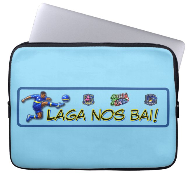 Capa Para Notebook Curaçao Vamos Lá (Frente)