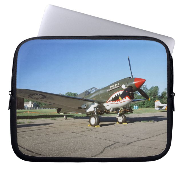 Capa Para Notebook Curtiss P-40 Warhawk, em festival aéreo de (Frente)