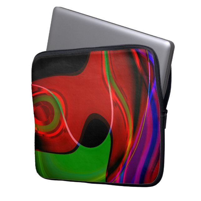 Capa Para Notebook Curva de rotura com ligeira sobreposição sobre o v (Frente Esquerda)