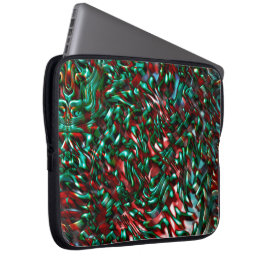 Capa Para Notebook Curvas em camadas, verdes e ensopadas