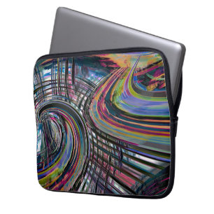 Capa Para Notebook Curvas parecidas com a estrada espacial, entaladas
