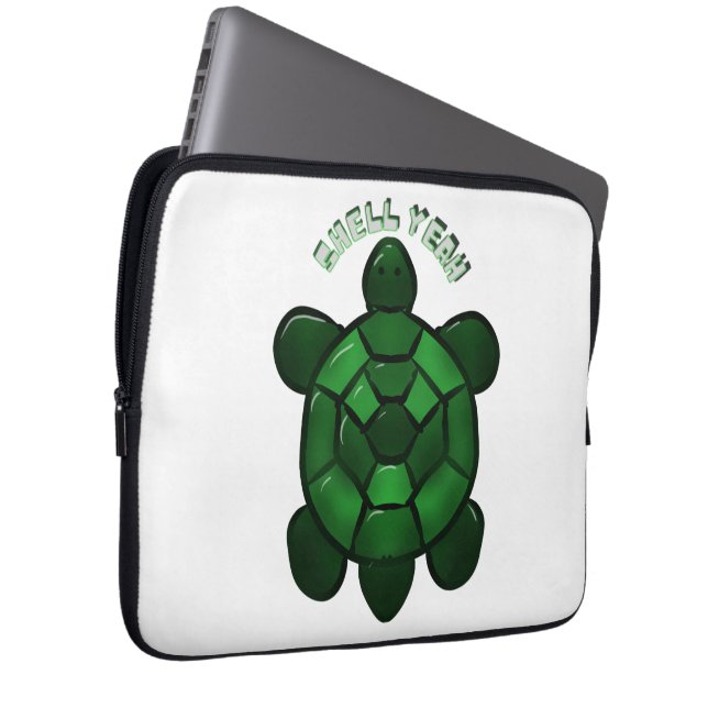 Capa Para Notebook Custom and personalized Cute Turtle  (Frente Esquerda)