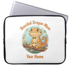 Capa Para Notebook Custom Bearded Dragon Mom Laptop Sleeve