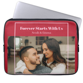 Capa Para Notebook Custom Photo & Text Romantic Gift - Personalized 