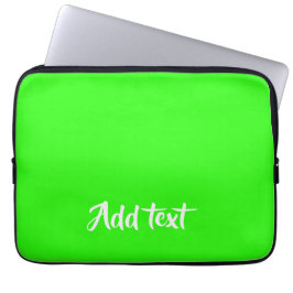 Capa Para Notebook Custom text bright green plain