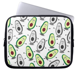 Capa Para Notebook Cute Avocado Cartoon Mix Pattern Laptop Sleeve