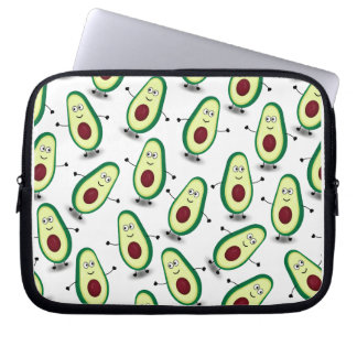 Capa Para Notebook Cute Avocado Cartoon Pattern Laptop Sleeve
