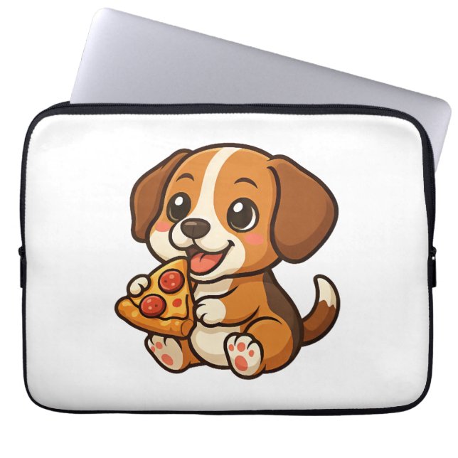 Capa Para Notebook Cute beagle dog pizza pizza lovers cartoon (Frente)