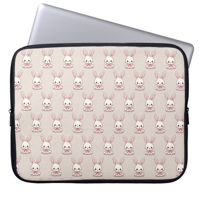 Capa Para Notebook Cute bunny laptop case (Frente)