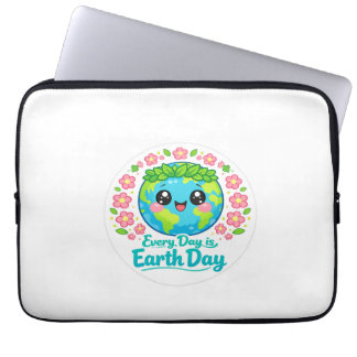 Capa Para Notebook Cute Earth Day Electronics Bag