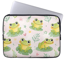 Capa Para Notebook Cute frogs Pattern