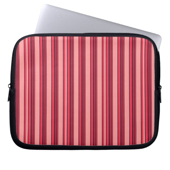Capa Para Notebook Cute hot pink stripes (Frente)