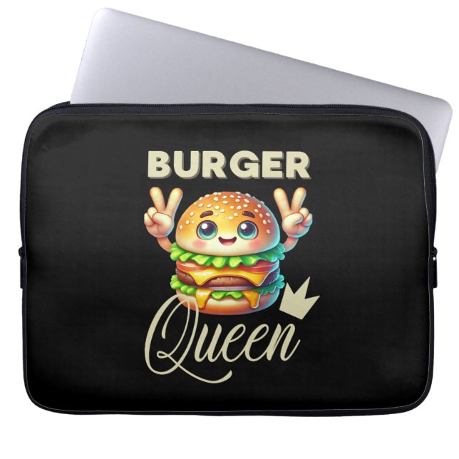 Capa Para Notebook Cute Kawaii Hamburger (Frente)