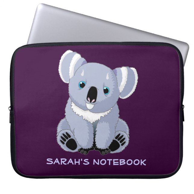 Capa Para Notebook Cute Koala Personalizado (Frente)
