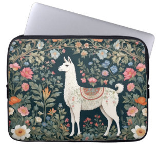 Capa Para Notebook Cute Llama Elegant Floral
